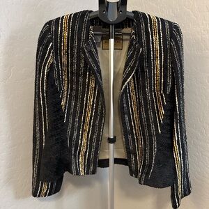 Vintage Etro Milano Bouclé Cropped Jacket Blazer IT 48 Made in Italy
